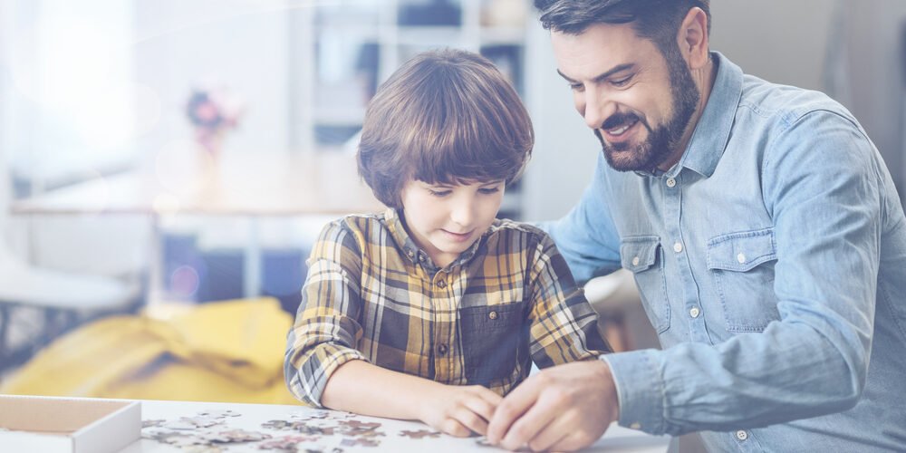 Family spending free time together