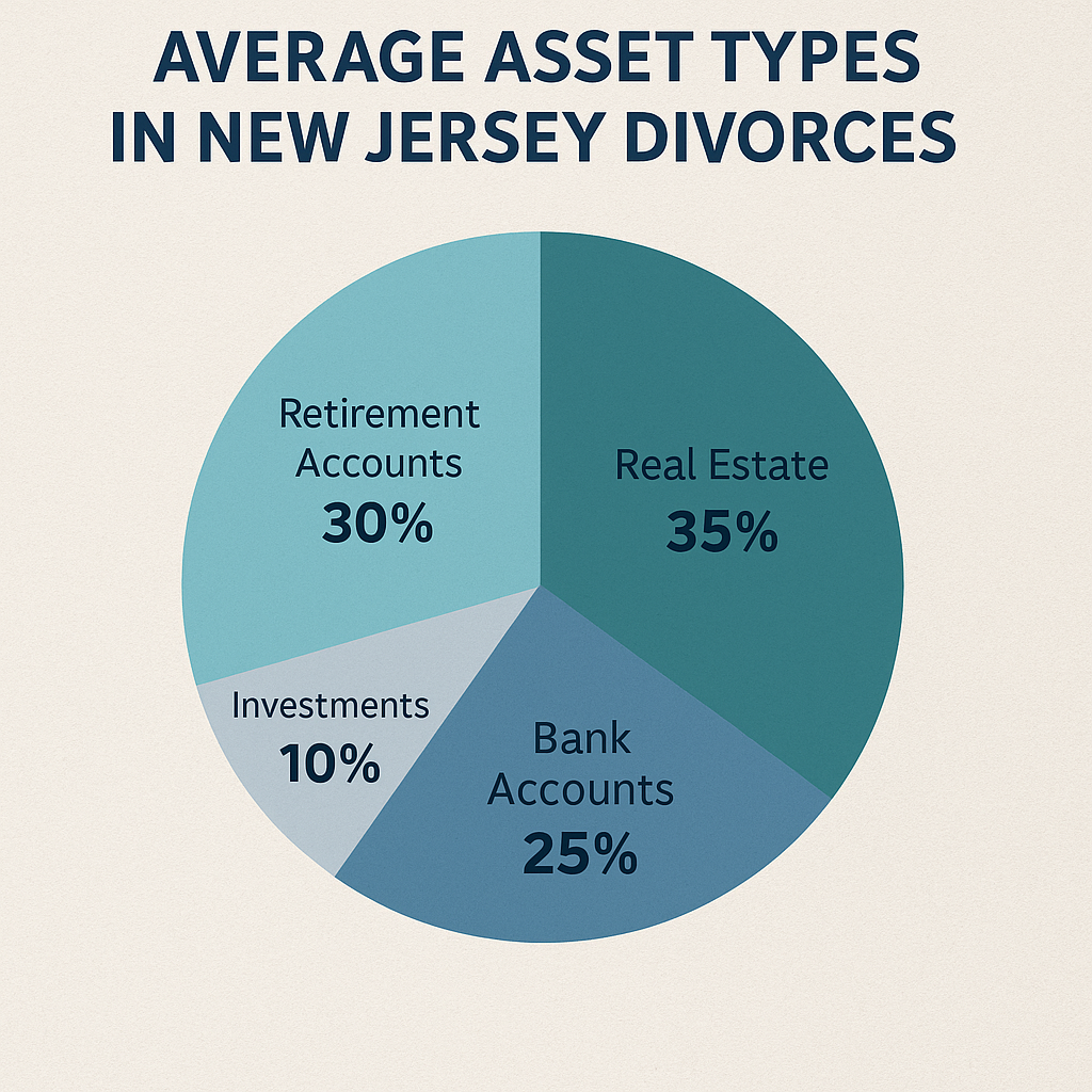 Average Asset Types in NJ Divorces Average Asset Types in NJ Divorces