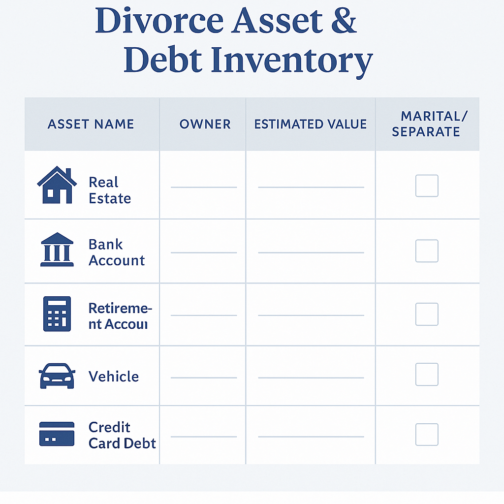 Divorce_Asset_Debt_Inventory_Worksheet Divorce_Asset_Debt_Inventory_Worksheet